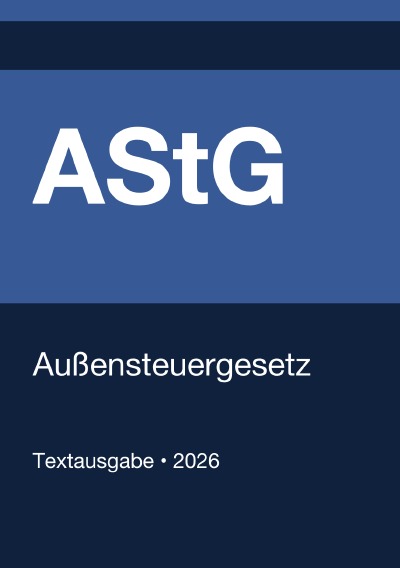 'Cover von AStG – Außensteuergesetz (Deutschland) 2026'-Cover