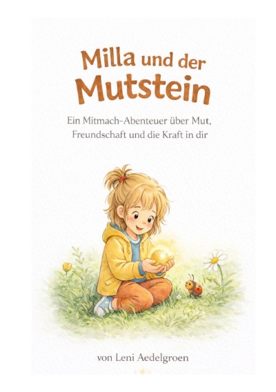 'Cover von MILLA UND DER MUTSTEIN – Ein Mitmachbuch für kleine Mut-Momente'-Cover