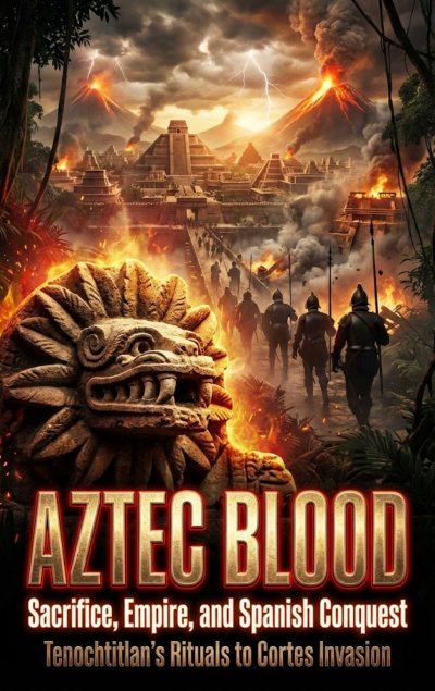 'Cover von Aztec Blood: Sacrifice, Empire, and Spanish Conquest'-Cover