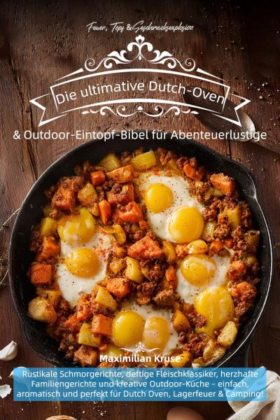 'Cover von Feuer, Topf & Geschmacksexplosion – Die ultimative Dutch-Oven & Outdoor-Eintopf-Bibel für Abenteuerlustige'-Cover