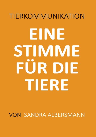 'Cover von Eine Stimme für die Tiere'-Cover