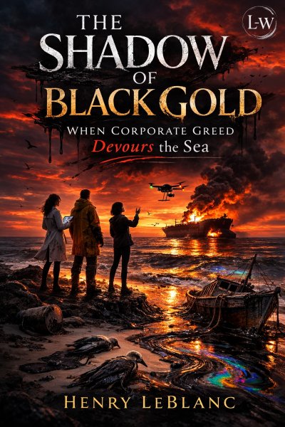'Cover von The Shadow of Black Gold – When Corporate Greed Devours the Sea'-Cover