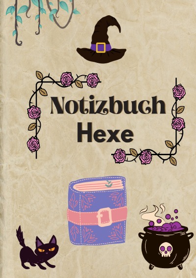 'Cover von Notizbuch Hexe | A 4 | Liniert | Auf jeder Seite ein anderes Design'-Cover