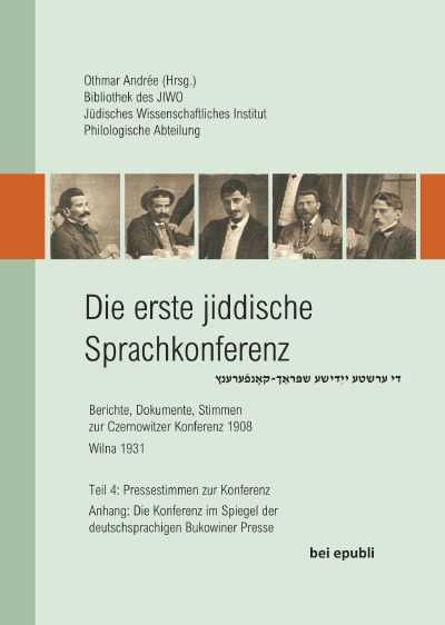 'Cover von Die erste jiddische Sprachkonferenz'-Cover