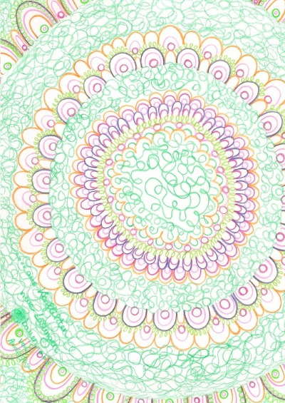 'Cover von Tagebuch, Notizbuch DIN A5 mit dem Mandala: Aus Konflikten neue Lösungen bauen.'-Cover