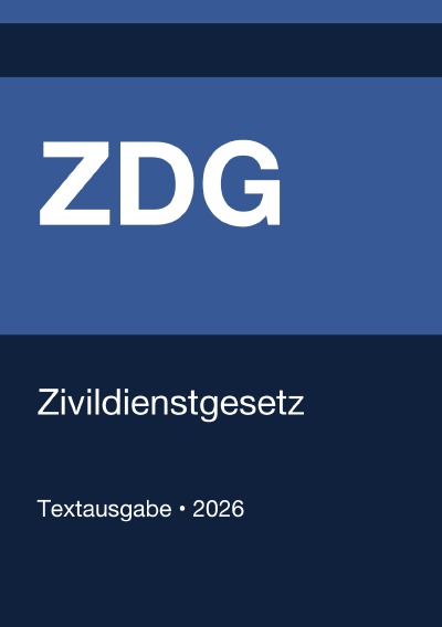 'Cover von ZDG – Zivildienstgesetz (Deutschland) 2026'-Cover