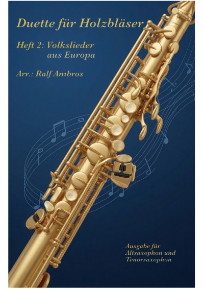 'Cover von Duette für Holzbläser – Heft 2: Europäische Volkslieder'-Cover