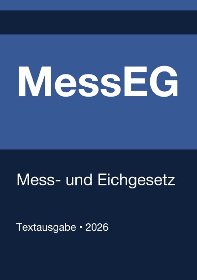 'Cover von MessEG – Mess- und Eichgesetz (Deutschland) 2026'-Cover