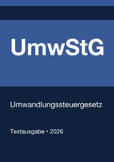 'Cover von UmwStG – Umwandlungssteuergesetz (Deutschland) 2026'-Cover