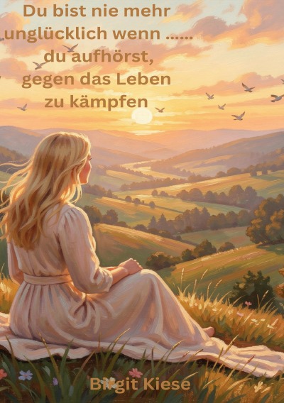 'Cover von Du bist nie mehr unglücklich wenn…..du aufhörst gegen das Leben zu kämpfen'-Cover