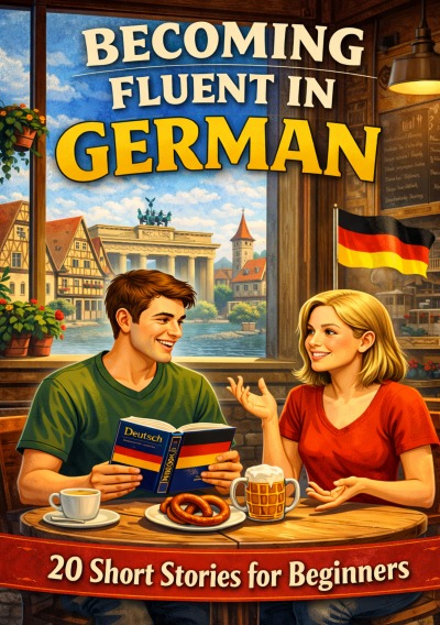 'Cover von Becoming Fluent in German – 20 Short Stories for Beginners'-Cover