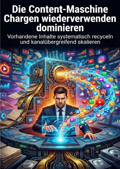 'Cover von Die Content-Maschine: Chargen wiederverwenden dominieren'-Cover