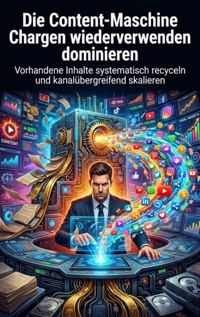 'Cover von Die Content-Maschine: Chargen wiederverwenden dominieren'-Cover