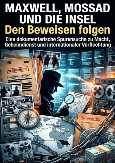 'Cover von Maxwell, Mossad und die Insel: Den Beweisen folgen'-Cover