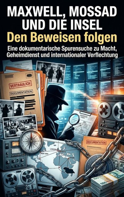 'Cover von Maxwell, Mossad und die Insel: Den Beweisen folgen'-Cover