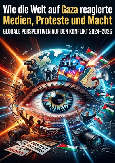 'Cover von Wie die Welt auf Gaza reagierte: Medien, Proteste und Macht'-Cover