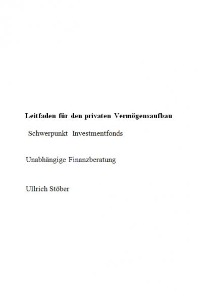 'Cover von Leitfaden für den privaten Vermögensaufbau'-Cover
