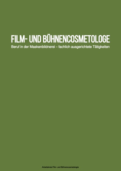 'Cover von Film- und Bühnencosmetologe'-Cover