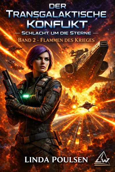 'Cover von Der Transgalaktische Konflikt „Schlacht um die Sterne“ – Buch 2 – Flammen des Krieges'-Cover