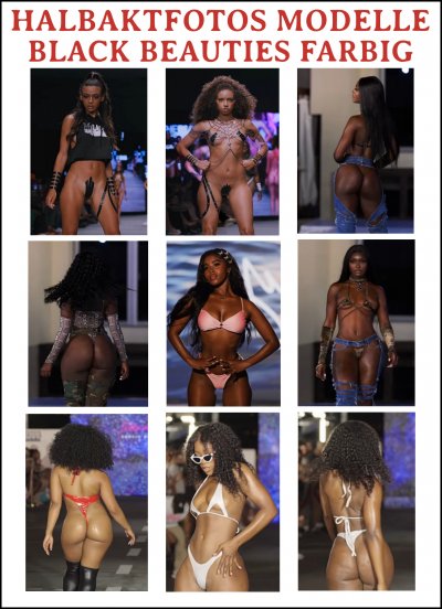 'Cover von 187 Halbaktfotos Modelle Black Beauties Farbig.'-Cover