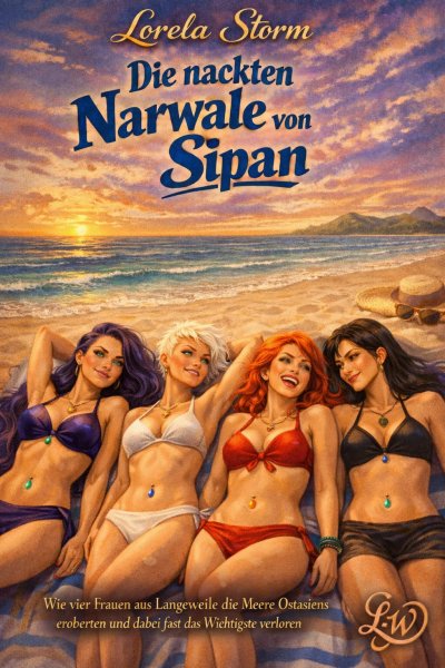 'Cover von Die nackten Narwale von Sipan – Wie vier Frauen aus Langeweile die Meere Ostasiens eroberten und dabei fast das Wichtigste verloren'-Cover