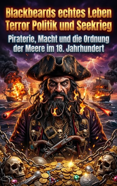 'Cover von Blackbeards echtes Leben: Terror Politik und Seekrieg'-Cover