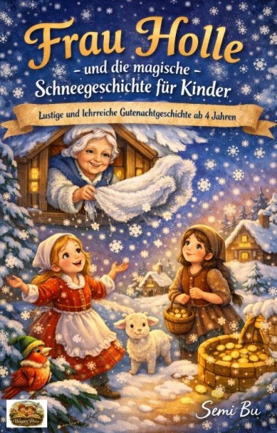 'Cover von Frau Holle und die magische Schneegeschichte für Kinder'-Cover