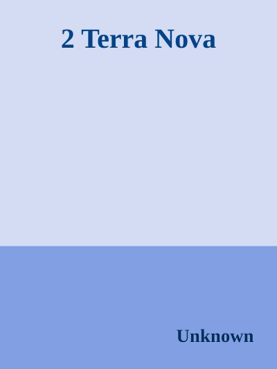 'Cover von Terra Nova'-Cover