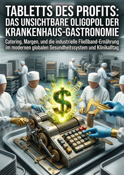 'Cover von Tabletts des Profits: Das unsichtbare Oligopol der Krankenhaus-Gastronomie'-Cover