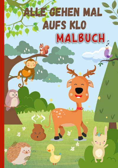 'Cover von Alle gehen mal aufs Klo – Malbuch'-Cover
