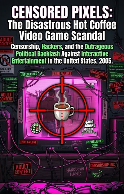 'Cover von Censored Pixels: The Disastrous Hot Coffee Video Game Scandal'-Cover
