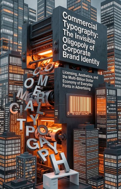 'Cover von Commercial Typography: The Invisible Oligopoly of Corporate Brand Identity'-Cover