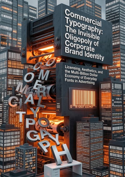 'Cover von Commercial Typography: The Invisible Oligopoly of Corporate Brand Identity'-Cover
