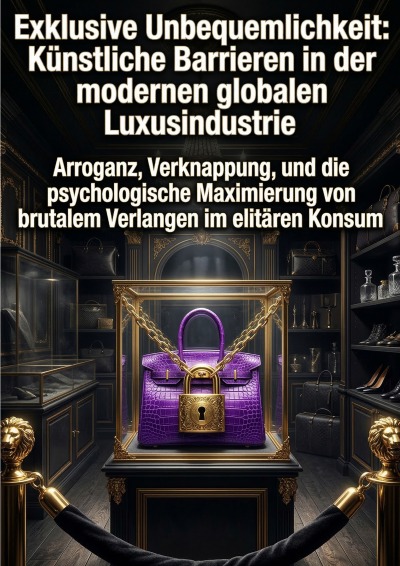 'Cover von Exklusive Unbequemlichkeit: Künstliche Barrieren in der modernen globalen Luxusindustrie'-Cover