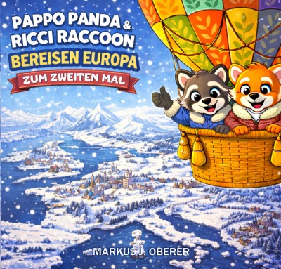 'Cover von PAPPO PANDA & RICCI RACCOON bereisen Europa zum zweiten Mal'-Cover