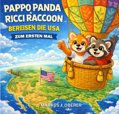 'Cover von PAPPO PANDA & RICCI RACCOON bereisen die USA zum ersten Mal'-Cover