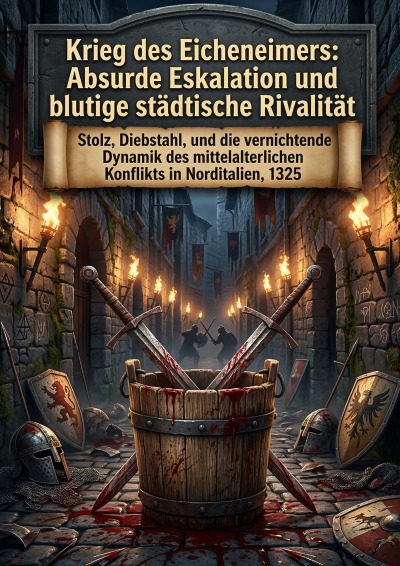 'Cover von Krieg des Eicheneimers: Absurde Eskalation und blutige städtische Rivalität'-Cover