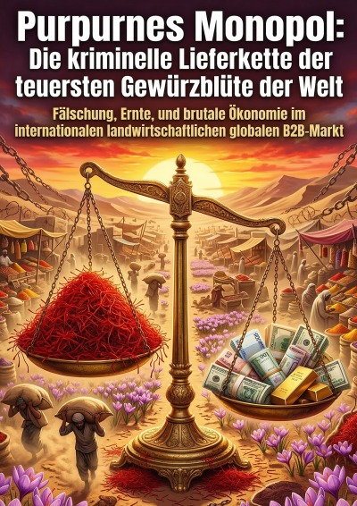 'Cover von Purpurnes Monopol: Die kriminelle Lieferkette der teuersten Gewürzblüte der Welt'-Cover