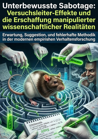 'Cover von Unterbewusste Sabotage: Versuchsleiter-Effekte und die Erschaffung manipulierter wissenschaftlicher Realitäten'-Cover
