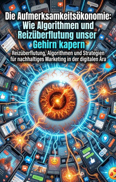 'Cover von Die Aufmerksamkeitsökonomie: Wie Algorithmen und Reizüberflutung unser Gehirn kapern'-Cover