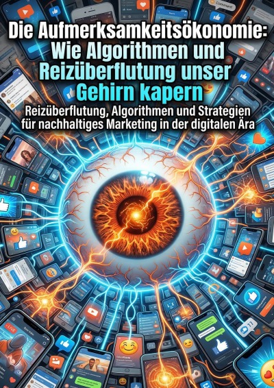 'Cover von Die Aufmerksamkeitsökonomie: Wie Algorithmen und Reizüberflutung unser Gehirn kapern'-Cover