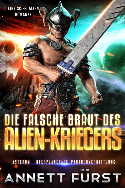 'Cover von Die falsche Braut des Alien-Kriegers'-Cover