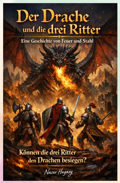 'Cover von Der Drache und die drei Ritter – Eine Geschichte von Feuer und Stahl'-Cover