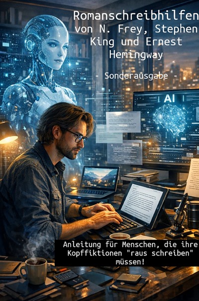 'Cover von Romanschreibhilfen von N. Frey – Stephen King – Ernest Hemingway'-Cover