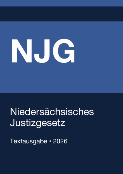 'Cover von NJG – Niedersächsisches Justizgesetz 2026'-Cover
