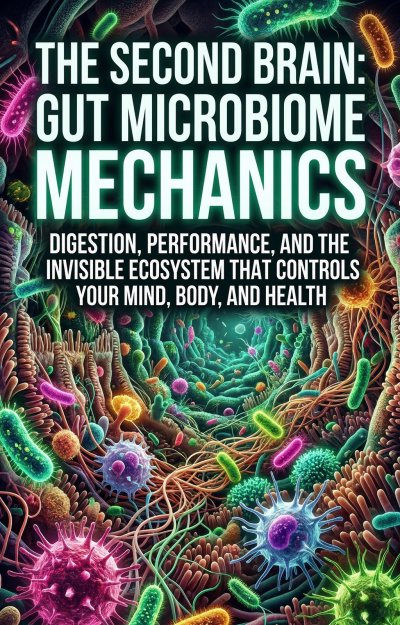 'Cover von The Second Brain: Gut Microbiome Mechanics'-Cover