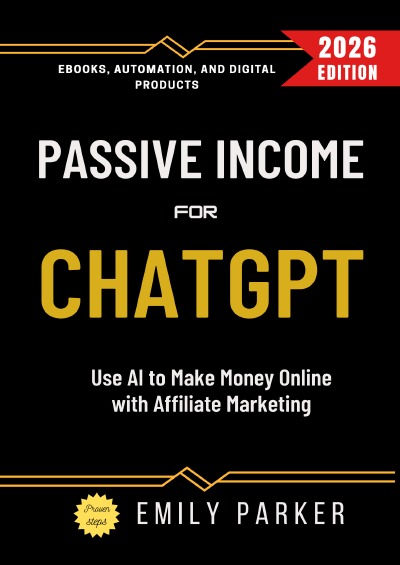 'Cover von ChatGPT for Passive Income:'-Cover