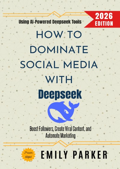 'Cover von How to Dominate Social Media with Deepseek:'-Cover