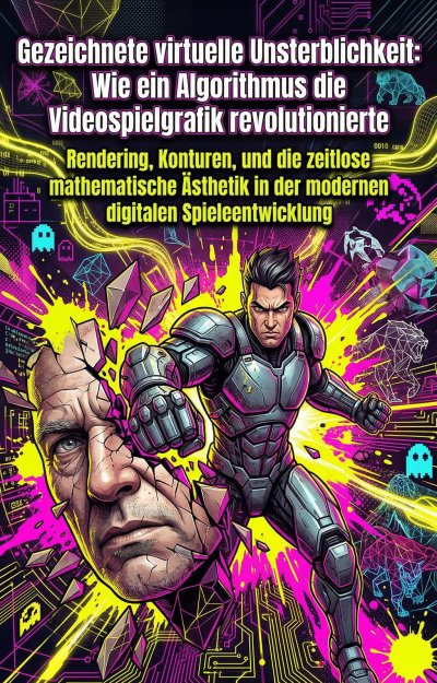 'Cover von Gezeichnete virtuelle Unsterblichkeit: Wie ein Algorithmus die Videospielgrafik revolutionierte'-Cover
