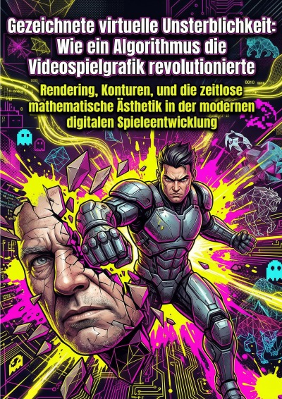 'Cover von Gezeichnete virtuelle Unsterblichkeit: Wie ein Algorithmus die Videospielgrafik revolutionierte'-Cover